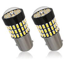 Load image into Gallery viewer, 1157 (BAY15D/2037) 78-SMD 3014 LED Bulbs with Projector, Xenon White - Autolizer