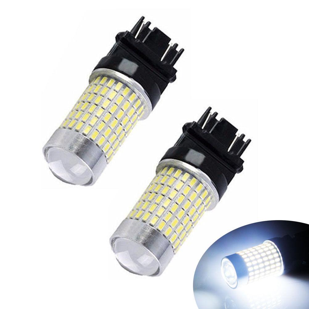 Autolizer 2400Lm 144-smd 3157 3156 White Backup Reverse Signal LED Lights Bulbs