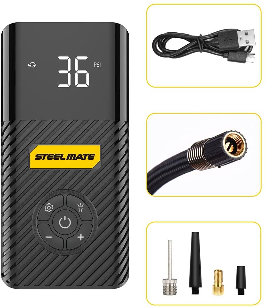 Hand air pump for car sale tires