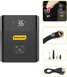 Air Compressor Portable Air Inflator Hand Held Tire Pump 8800mAh with Digital LCD LED Light DC5V/2A Power Bank Jump Starter 120PSI for Car Bicycle Tires and Other Inflatables SP1