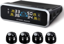 Load image into Gallery viewer, STEEL MATE Wireless TPMS Monitor Solar Power Tire Pressure Monitoring System - Autolizer