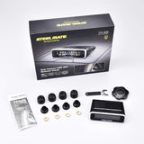 STEEL MATE Wireless TPMS Monitor Solar Power Tire Pressure Monitoring System