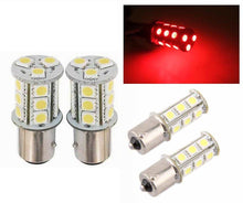 Load image into Gallery viewer, 1156 (BA15S/7506/P21W) 18-SMD 5050 LED Replacement Bulbs - 4 Color - Autolizer