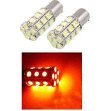 Load image into Gallery viewer, 1156 (BA15S/7506/P21W) 27-SMD 5050 LED Replacement Bulbs - 4 Color - Autolizer