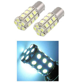1156 (BA15S/7506/P21W) 27-SMD 5050 LED Replacement Bulbs - 4 Color - Autolizer