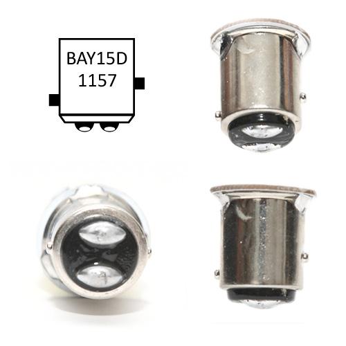 1157 (BAY15D/2037) 27-SMD 5050 LED Replacement Bulbs - 4 Color - Autolizer