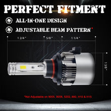 Load image into Gallery viewer, 2-Sided Seoul Korean CSP LED Headlight Conversion Kit - CanBUS Error Free &amp; Adjustable Beam Pattern - Autolizer