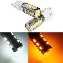 Load image into Gallery viewer, 3157 (3156/3056/3057) 22-SMD 5730 LED Switchback Bulbs, White/Yellow - Autolizer