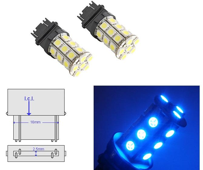 3157 (3156/3056/3057) 27-SMD 5050 LED Replacement Bulbs - 4 Color - Autolizer