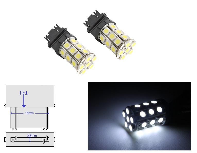 3157 (3156/3056/3057) 27-SMD 5050 LED Replacement Bulbs - 4 Color - Autolizer