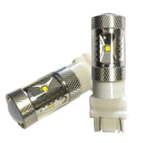 3157 (3156/3056/3057) 30-Watt 6 CREEs LED Bulbs with Projector, Xenon White