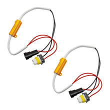 Load image into Gallery viewer, 9006 9005 H10 HID &amp; LED 50W 6Ohm Resistor Relay Kit Wiring Harness Adapter - Autolizer