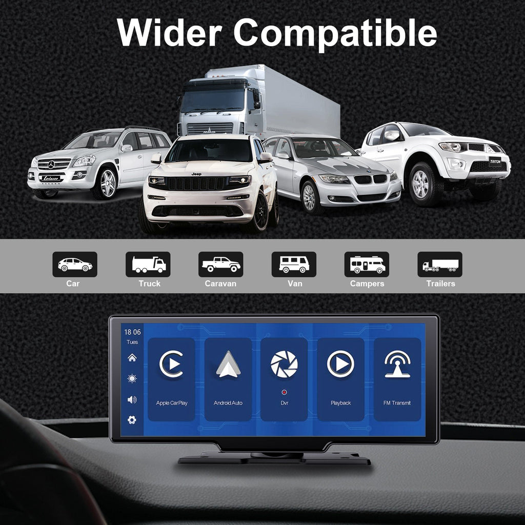 AUTOLIZER Double Din Carplay,10 Inch, Full HD Touch Screen - Autolizer