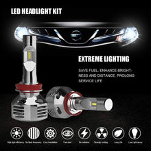 Load image into Gallery viewer, GPNE H11/H8/H9 LED Headlight Bulbs 56W 10000 Lumens Conversion Kit 6000K Cool White Hi/Lo Beam IP68 Waterproof, Pack of 2 - Autolizer