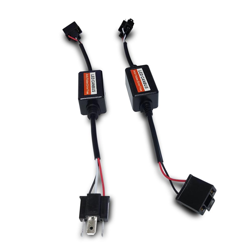 LED Decoder 2 Piece LED Headlight Canbus Anti Flicker Wiring