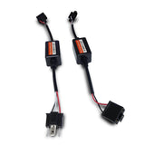 H4 (HB2 9003) LED Headlight Kit CanBUS Warning Canceller Harness Adapters