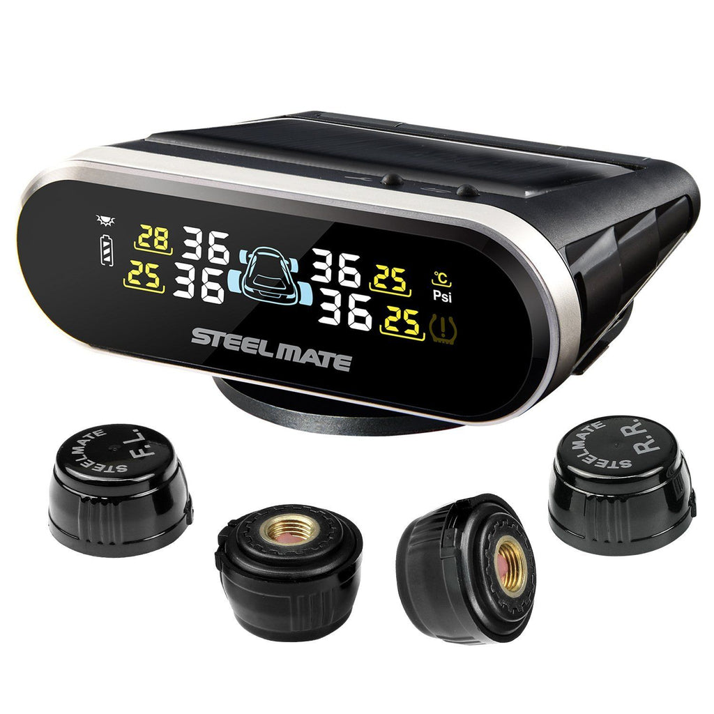 STEELMATE Mini One-s Black Multi-Function Tire Pressure Monitoring System Auto Backlight Sleep Awake - Autolizer