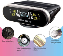 Load image into Gallery viewer, STEELMATE Mini One-s Black Multi-Function Tire Pressure Monitoring System Auto Backlight Sleep Awake - Autolizer