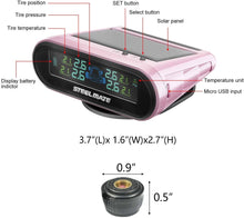 Load image into Gallery viewer, STEELMATE Mini One-s Pink Multi-Function Tire Pressure Monitoring System Auto Backlight Sleep Awake - Autolizer