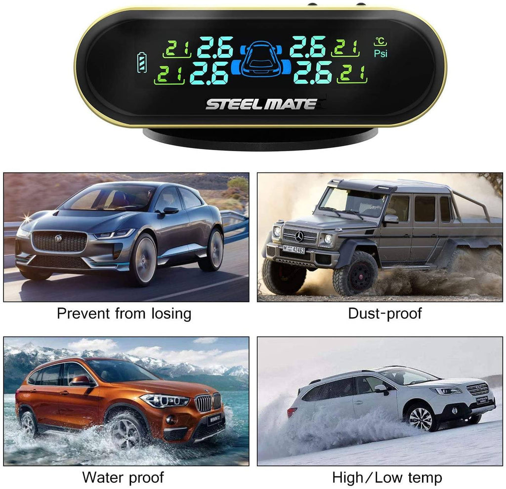 STEELMATE Mini One-s Yellow Multi-Function Tire Pressure Monitoring System Auto Backlight Sleep Awake - Autolizer