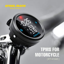 Load image into Gallery viewer, STEEL MATE Motorcycle Tire Pressure Monitor System - Universal Motorcycle TPMS Oversized LCD Screen with Display Time in Real Time - Autolizer