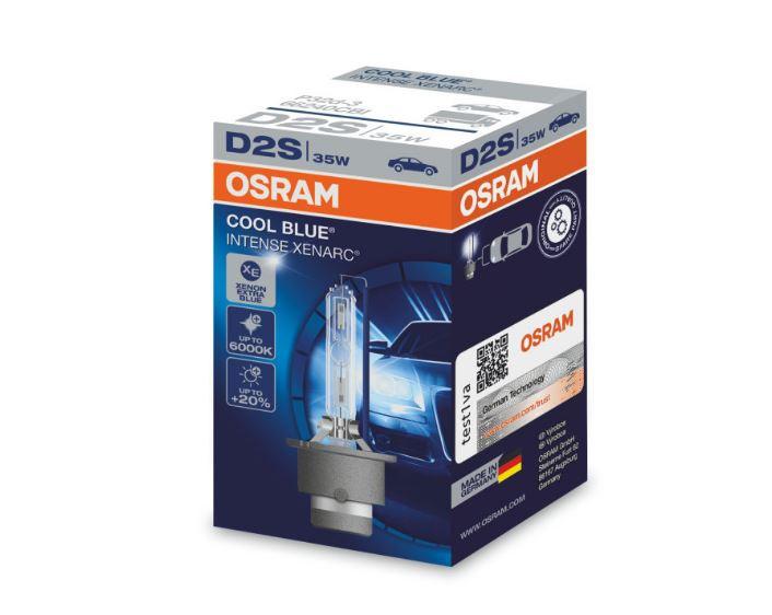 Osram D2S Cool Blue Intense Xenarc HID Xenon Headlight Replacement Bulbs - 66240CBI - 1 PCS - Autolizer