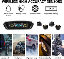 Load image into Gallery viewer, STEEL MATE Tire Pressure Monitoring System for RV Car - Solar Charge, Carbon Fiber Appearance, Auto Backlight &amp; Sleep &amp; Awake Mode - Autolizer