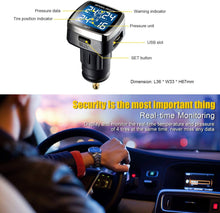 Load image into Gallery viewer, STEEL MATE Universal Wireless Tire Pressure Monitoring System, 4 Advanced External Tmps Sensors, Real-time Alarm Function - Autolizer