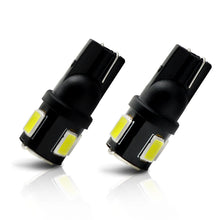 Load image into Gallery viewer, T10 (194/168/158) 6-SMD 5630 Xenon White LED Replacement Bulbs - Autolizer
