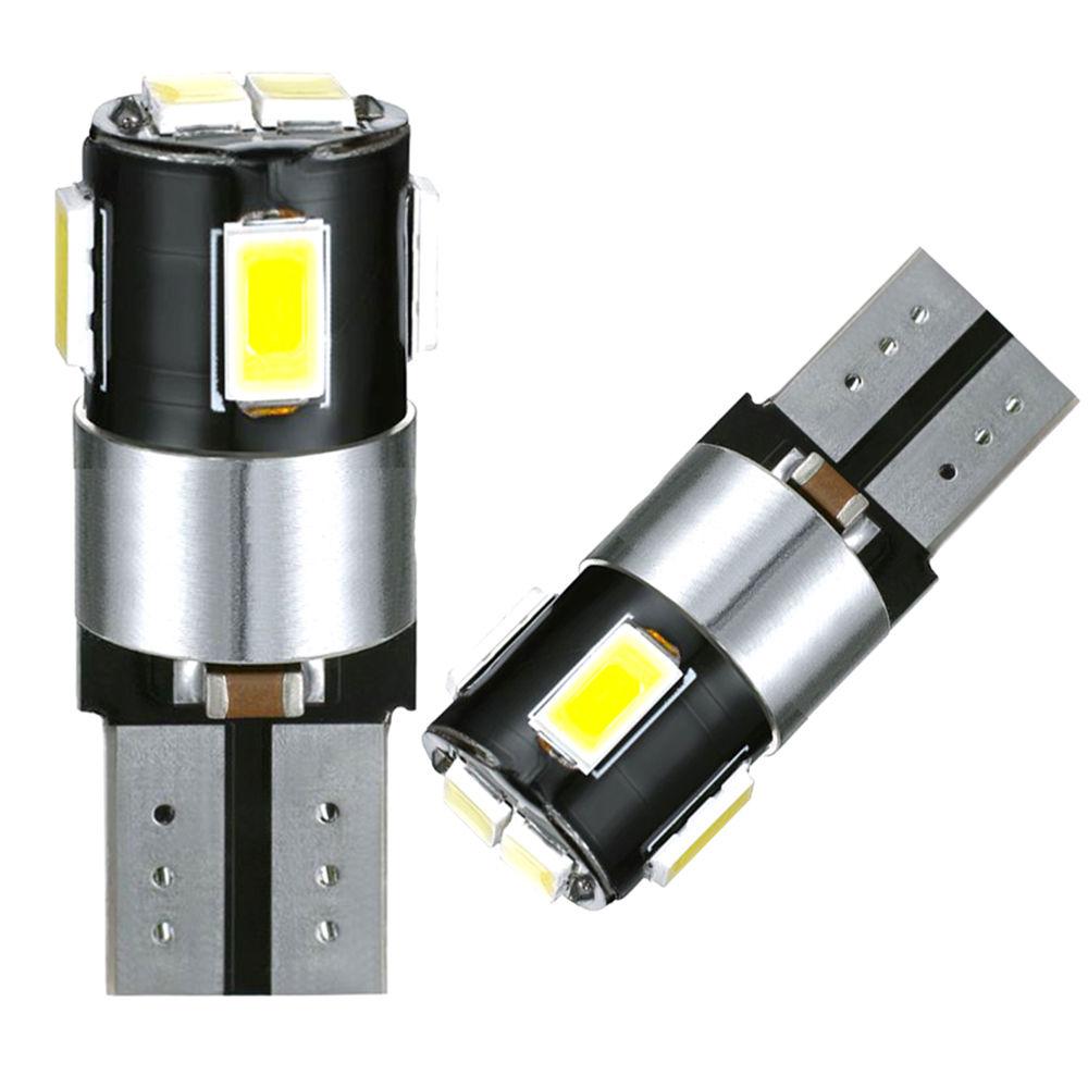 T10 (194/168/158) CanBUS 6-SMD 5630 Xenon White LED Replacement Bulbs - Autolizer