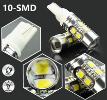 Load image into Gallery viewer, T10/T15 (194/168/158) 10-SMD 2835 Xenon White LED Replacement Bulbs - Autolizer