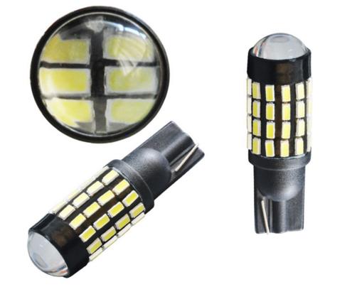 T10/T15 (194/168/158) 54-SMD 3014 Xenon White LED Replacement Bulbs - Autolizer