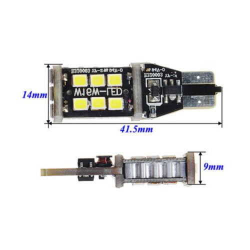 T10/T15 (194/168/158) CanBUS 15-SMD 2835 Xenon White LED Replacement Bulbs - Autolizer