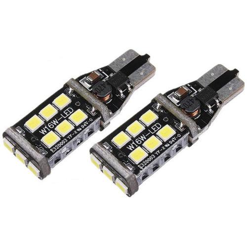 T10/T15 (194/168/158) CanBUS 15-SMD 2835 Xenon White LED Replacement Bulbs - Autolizer