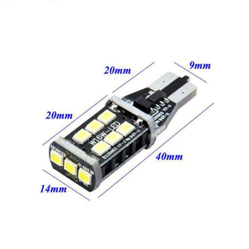 T10/T15 (194/168/158) CanBUS 15-SMD 2835 Xenon White LED Replacement Bulbs - Autolizer