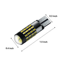 Load image into Gallery viewer, T10/T15 (194/168/158) CanBUS 54-SMD 3014 Xenon White LED Replacement Bulbs - Autolizer