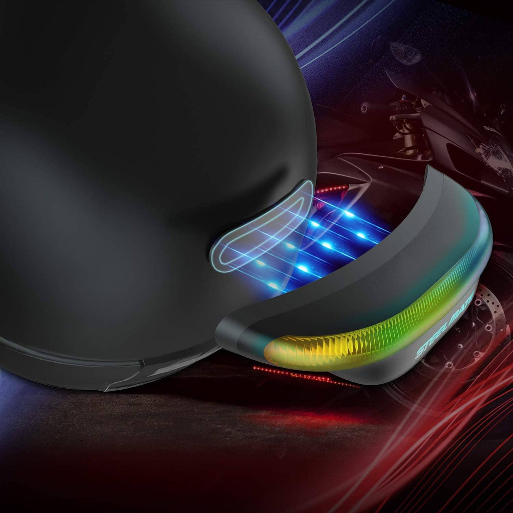 Wireless Helmet Brake Light and Running Light Rechargeable LED Signal Light for Helmet-H2 - Autolizer